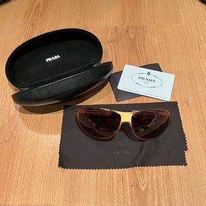Authentic Prada Rose Gold Sunglasses